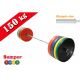 Olympic Crossfit Kit 150 kg Bumper Discs com barra de 220 cm carregar 320 kg